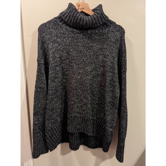 H&M Chunky Turtleneck in Heathered Gray - Picture 3 of 6